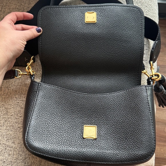 Tory Burch Thea Flap Crossbody In Black - Picture 7 of 13